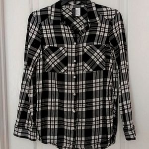 Price🔽H & M Organic Cotton Plaid Shirt